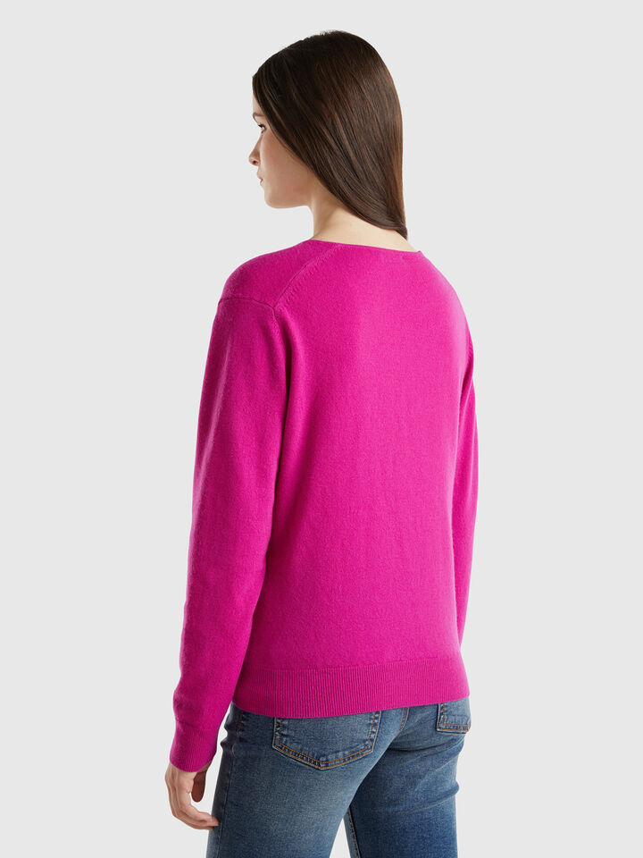 V NECK SWEATER L/S Mujer image number 2